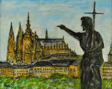Obraz Leo Horáček – Stavení