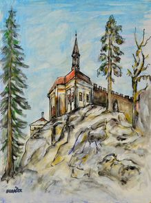 Obraz Leo Horáček – Stavení