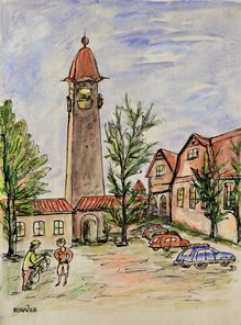 Obraz Leo Horáček – Stavení