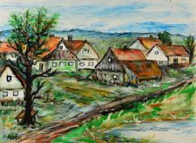 Obraz Leo Horáček – Stavení