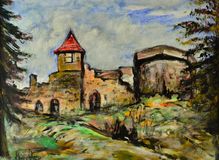 Obraz Leo Horáček – Stavení