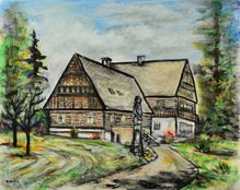 Obraz Leo Horáček – Stavení