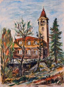 Obraz Leo Horáček – Stavení