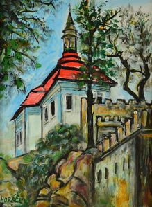 Obraz Leo Horáček – Stavení