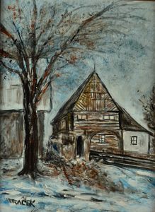 Obraz Leo Horáček – Stavení