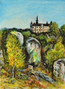 Obraz Leo Horáček – Stavení